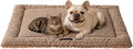 SOMAHE Plush Cat Kneading Bed Mat, Premium Plush Fabric Bed with Non-Slip Bottom, 3cm Thick All-Season Cushion for Cats Who Knead, Machine Washable Anti-Static Pet Bed, 27x20 Inch, Coffee