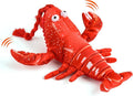 Flappy Lobster Cat Toy, Interactive Flapping Cat Toys for Indoor Cats, Touch Activated Pet Toys with Refillable Catnip, USB Rechargeable