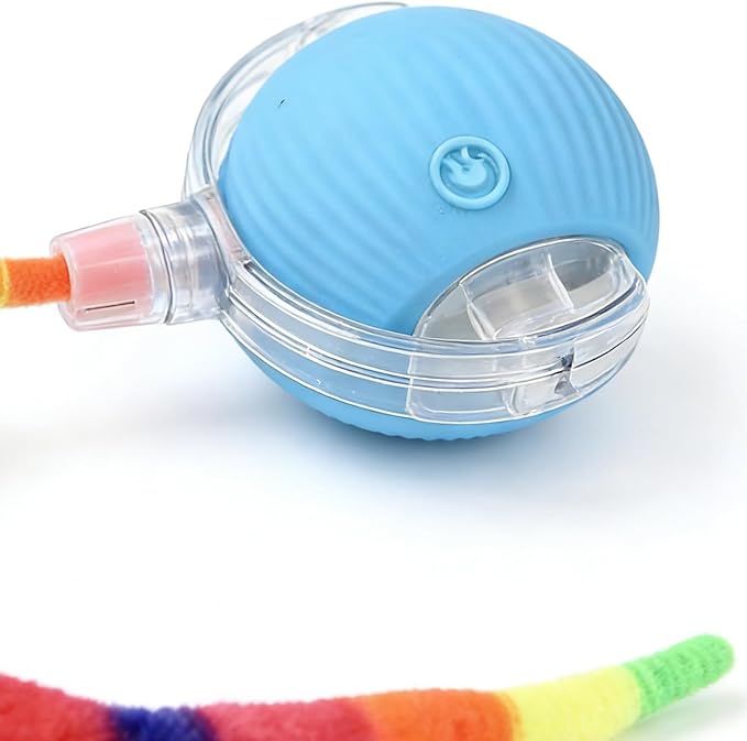 Interactive Cat Toy Ball - Rechargeable Automatic Moving Toy, Interactive Cat Rolling Ball,for Home Apartment Living Room House Balcony Floor Carpet