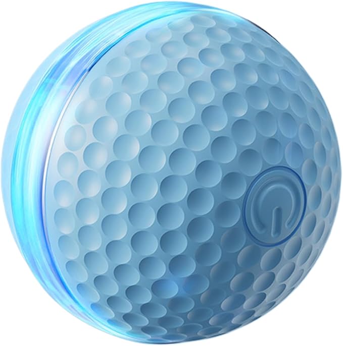 PANGBOER Lightup Cats Toy Ball with Automatic Rolling and Chewproof Design Teaser for Pet Dog Cats Indoor Entertainment Automatic Rolling Ball Pet