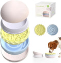 5-in-1 Dog Bowls Set, 6.1 inch Cute Colorful Hamburger-Shaped Dog Food Bowl Stackable for Easy Storage and Travel, Cat Bowls for Food and Water, Pet Bowls Suitable for Small and Medium Dogs (Pink