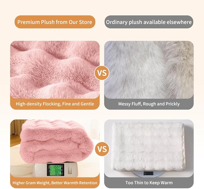 SOMAHE Self-Warming Cat Blanket, Dual-Side Plush Sherpa Throw with Anti-Static, Snuggle Mat for Kittens & Cats, Cozy Bed Topper for Windowsills & Couches, Machine Washable & Dryable, 21x18 Inch Pink