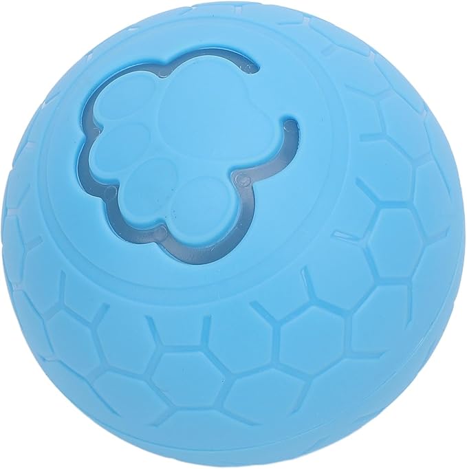 Interactive Dog Ball, Automatic Rolling Ball Toy for Dogs Cats with Intelligent Playtime, Bite, Portable Fun, Health Promotion, Boredom Relief, for Small Medium Large (Blue)