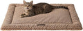 SOMAHE Plush Cat Kneading Bed Mat, Premium Plush Fabric Bed with Non-Slip Bottom, 3cm Thick All-Season Cushion for Cats Who Knead, Machine Washable Anti-Static Pet Bed, 23x15 Inch, Coffee