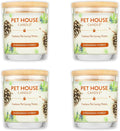 One Fur All Pet House Soy Candles, Clean Burning, Plant-Based Scented Candles for Pet Odor, Evergreen Forest, 4 Pack