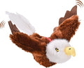 Flappy Bird Cat Toy, Interactive Flapping & Chirping Cat Toys for Indoor Cats, Rechargeable Cat Toys with Catnip, Touch Activated, Floppy Eagle NO Flying