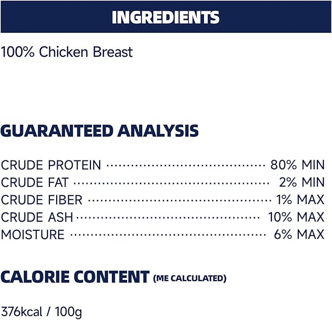 Freeze Dried Chicken Breast Treats for Dogs & Cats, Single Ingredient, High Protein Training Treat, Grain Free, All Natural Healthy Pet Snacks & Food Topper, 6 oz