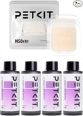 PETKIT 4 Bottles Air Purifying Refills+3 Packs Pet Odor Eliminator N50 2.0, Pet Odor Control Remover for Automatic Cat Litter Box, Self-Cleaning Cat Litter Box Deodorizer