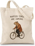 Cute Animal Tote Bag, Animal Lover Gift, Canvas Tote Bag for Women, Reusable Shopping Bags for Casual Shopping Work