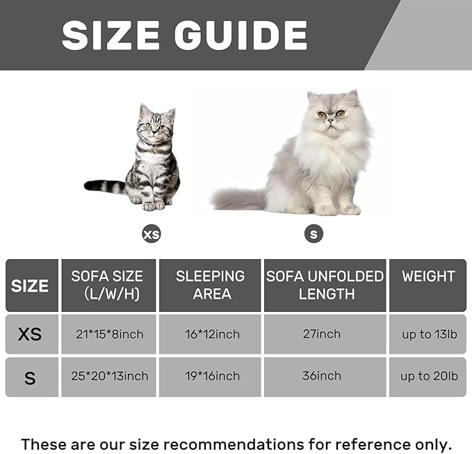 Hollypet Cat Bed Fluffy Plush Mutifuctional Double-Layer Soft Pet Couch Orthopedic Sofa Nest Beds for Small Cats and Dogs, Green and White (21x15x8 inch)