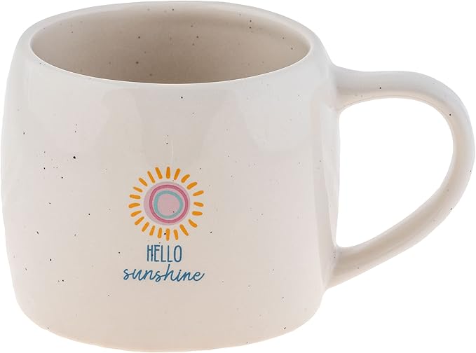 Karma Gifts Reese Ceramic Mug - 16-Ounce Coffee Cup - Cute Mugs for Women and Men - Hello Sunshine