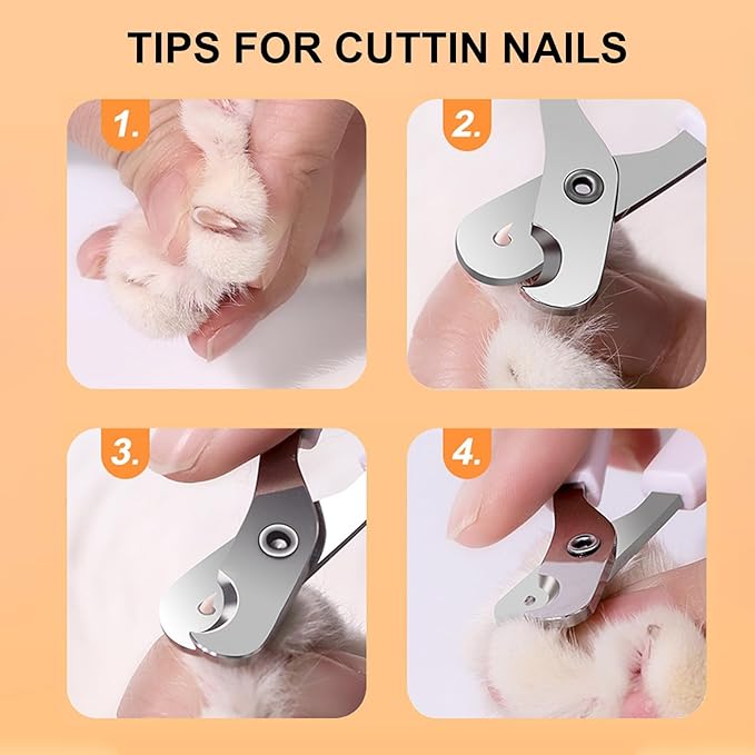 Interactive Cat Toys Ball, Rolling Smart Ball with Nail Clippers for Bored Indoor Adult Cats, USB Rechargeable Automatic Cat Toys, Moving Ball Cat Toy for Cat/Kitten