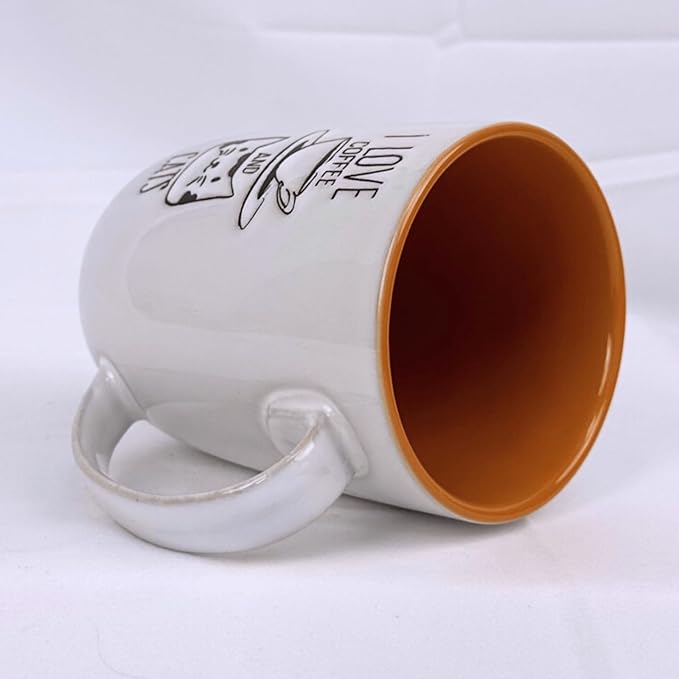 Cute Kittens Pattern Mug - Cat Coffee Cup, Funny Ceramic Tea Cup, Novelty Gifts for Office and Home, Dishwasher & Microwave Safe (15oz)