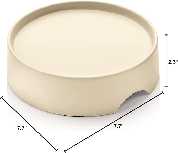CatGuru Food Table for Cat Bowls, Elevated Feeding Station for Cat Food Bowl, Raised Stand for Pet Food and Water Bowls, Pet Feeder for Indoor Cats, Stress Free Stand for Pet Dishes or Plates (Sand)