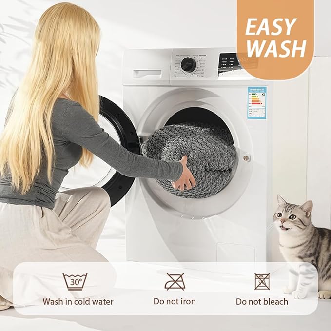 SOMAHE Plush Cat Kneading Bed Mat, Premium Plush Fabric Bed with Non-Slip Bottom, 3cm Thick All-Season Cushion for Cats Who Knead, Machine Washable Anti-Static Pet Bed, 23x15 Inch, Grey