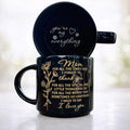 DongNaiWin Mom Gift Mug, Mother's Day Mug - 17oz Black Ceramic Coffee Mug for Mom – Black and Gold Mom Gift Mug, Large Capacity Tea Cup, Mother Appreciation Gift, Birthday Christmas Mother’s Day Gift