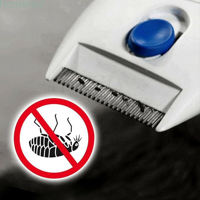 Electric Pet Comb Stainless Steel Heads Effectively Removes Floating Hair for Long & Short-haired Pets like Cats/Dogs/Rabbits/Totoro