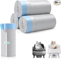 80 Count Automatic Cat Litter Box Bags for Petpivot Autoscooper 11/12 NeakasaM1 Open-Top Self-Cleaning Cat Litter Boxes, Leak-Proof Drawstring Trash Bags Replacement, Unscented,27" x 13",Holds 23 lbs