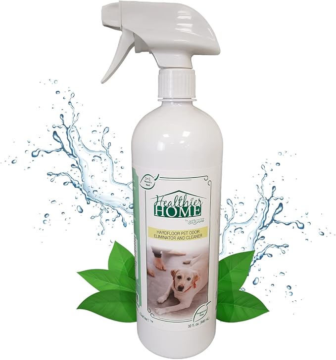 CHOMP! Pet Odor Eliminator Spray: Hardfloor Cleaner and Deodorizer Healthier Home for Pet Dog and Cat Urine Odors - Water-Based Remover Cleaning Spray to Remove Pee Smell - 32 Ounce Trigger Bottle