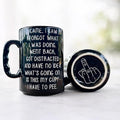 DongNaiWin I Came I Saw I Forgot What I Was Doing Mug 17 Oz Funny Coffee Mug with Hidden Finger Bottom, Sarcastic Humor Mug, Funny Quote Novelty Gag Gift for Friend Coworker Men Women