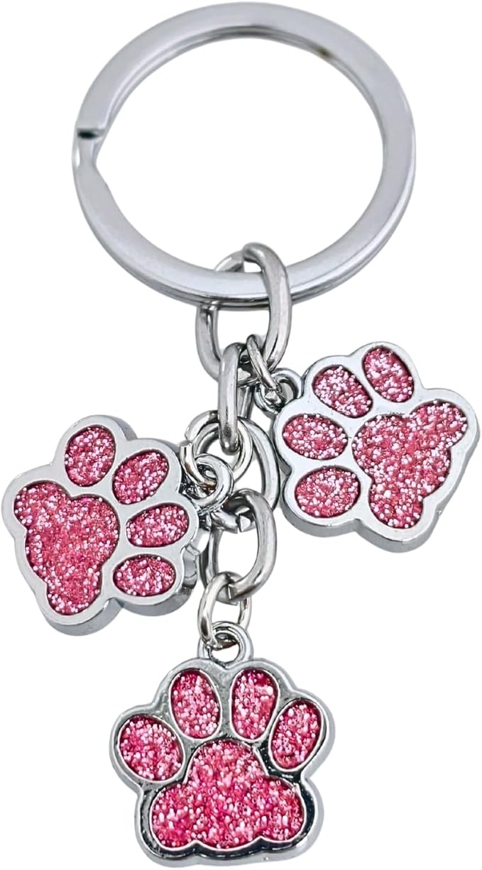Aesthetic Metal Claw Keychain Cute Key Rings Charms for Women Kawaii Dog Cat Pet Gifts for Bag Backpack Car Keys
