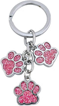 Aesthetic Metal Claw Keychain Cute Key Rings Charms for Women Kawaii Dog Cat Pet Gifts for Bag Backpack Car Keys