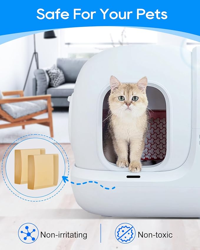 6-Pack N50 Odor Eliminator Refill Compatible with PuraMax 2 Fit for Purobot MAX PRO Automatic Self Cleaning Litter Box, Cat Litter Freshener for Home Toilet