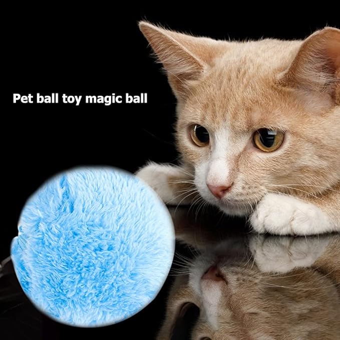 Active Rolling Ball for Dogs Toys for Activation Automatic Ball Dog Cat Interactive Funny Chew Plush Electric Rolling Balls