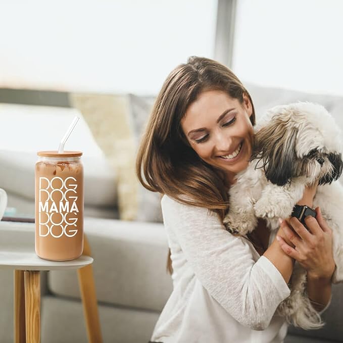 UAREHIBY Dog Mom Gifts For Women,Mothers Day Gift For Dog Lovers,Gag Gift for New Puppy Fur Baby Owners,Dog Mama Funny Birthday Gifts For Women,Best Friend,Girlfriend