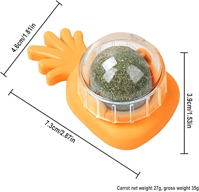 Catnip Rotating Ball - Interactive Rolling Cat Dog Ball, Upgraded Automatic Cat Ball Dog Toy | Interactive Cat Automatic Ball Toy, selff Moving Dog Toys, 360° Smart Rolling Ball Toy for Dog/Cat