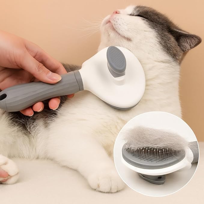 Pet Grooming Slicker Brush for Dogs & Cats – Gentle Deshedding Tool for Loose Hair & Undercoat – Soft Stainless Steel Pins, Pain-Free Grooming, Reduces Shedding, Ideal for All Breeds - TidyCabin