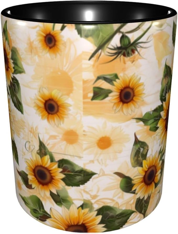 Sunflower Coffee Mug 11OZ Funny Ceramic Tea Cup Kitchen Decor Novelty Mugs for Home Office Travel