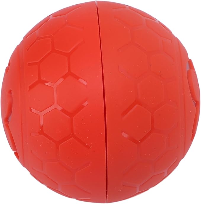 CHICIRIS Interactive Pet Toy Ball, Bite Automatic Rolling Ball for Dogs Cats with Intelligent Design, Lightweight and Portable for Exercise Playtime (Orange)