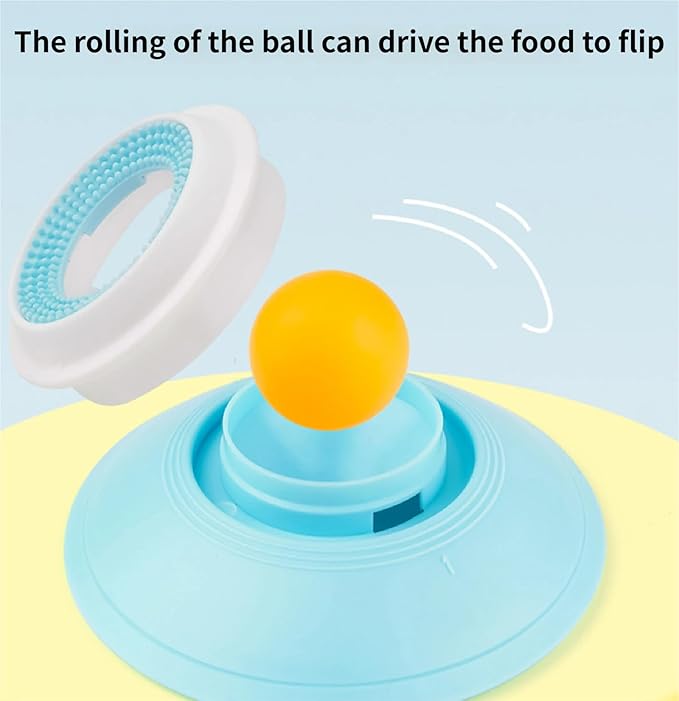 Dog Lick Ball,Licking A Ball Add More Fun Bowl, Dog Lick Ball Bowl,Licking A Ball for Dogs,Slow Down Eating Speed and Add More Fun for Your Dog and Cats. (Y*4PCS)