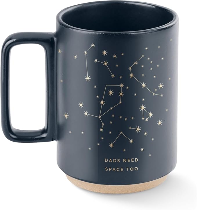 Fringe Studio Utah Mug, Space Dad (483006), Navy, 12 fl oz