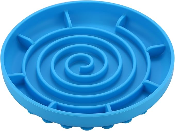 Slow Feeder Bowl,Soft Silicon Rubber Slow Feeder Slow Down Eating Time for Dog Cat Puppy Pet with Stong Suction Cups for Dog Bowls Slow Eating Bowls