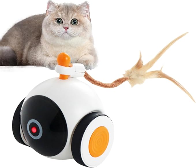 Interactive Cat Ball Toy – Automatic Rolling Smart Pet Toy, Sensor Activated Movement, Self Entertaining Electric Ball | Engaging Play Device for Cats Dogs Home Fun