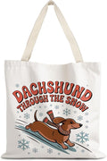 Canvas Tote Bag Aesthetic,Zoon Cow Dog Cat Tote Bag,Gifts for Women Canvas Tote Bags