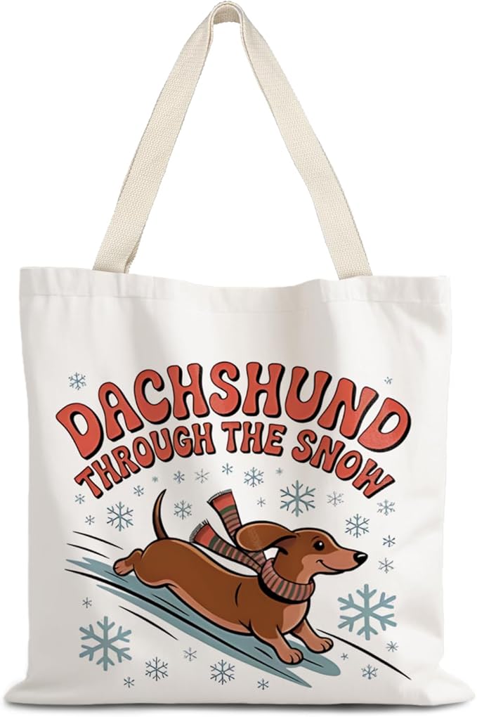 Canvas Tote Bag Aesthetic,Zoon Cow Dog Cat Tote Bag,Gifts for Women Canvas Tote Bags