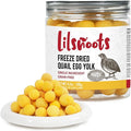 Freeze Dried Quail Egg Yolk 4.2 oz Single Ingredient Pet Treats for Dogs, Cats, Healthy Freeze-Dried Pet Food Topper Grain&Gluten&Rawhide Free No Additives Pet Training Treats Snacks