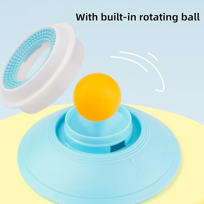 Dog Cat Licks Toys, Dog Licking Bowl for Liquid Food, Anxieties Relief Slow Feeder Dogs Lick Ball Treat Dispenser, Non-Slip Licking Bowl, Suitable for All Types of Dog, Cat