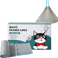 50 Count Cat Litter Box Liners Compatible with Robot 4 & 3 Liners for Self Cleaning Litter Box Replacement Cat 25.2" x 15.75" Waste Bags Litter Bags