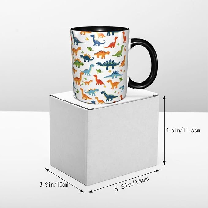 Dinosaur Coffee Mug 11 OZ Ceramic Tea Cup Novelty Mugs Funny Coffee Cups with Handle