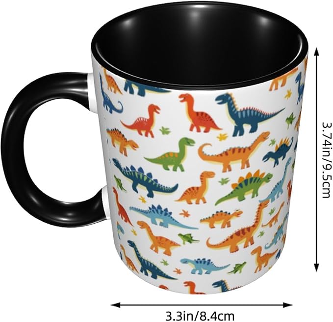 Dinosaur Coffee Mug 11 OZ Ceramic Tea Cup Novelty Mugs Funny Coffee Cups with Handle