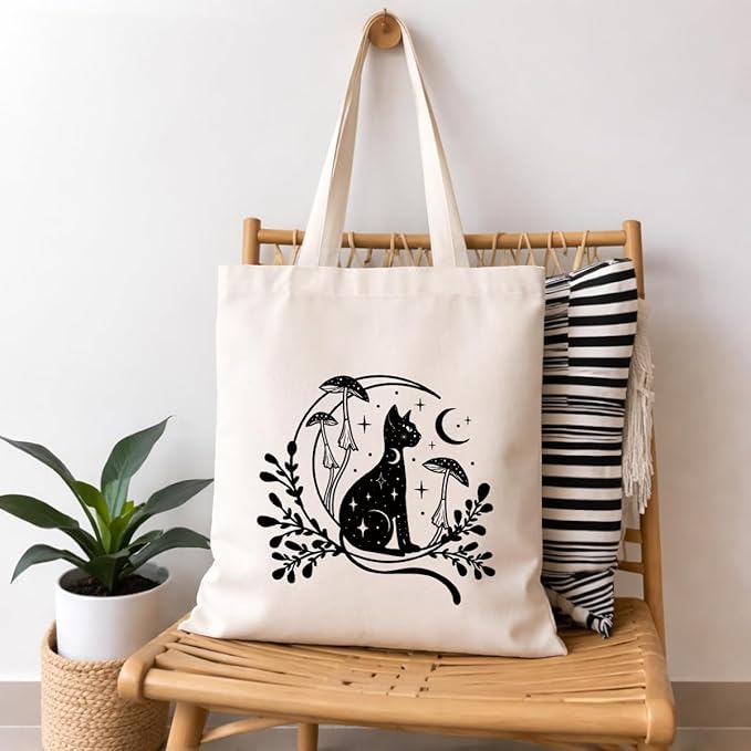 Cute Animal Tote Bag, Animal Lover Gift, Canvas Tote Bag for Women, Reusable Shopping Bags for Casual Shopping Work