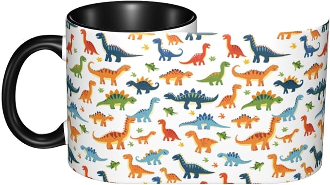 Dinosaur Coffee Mug 11 OZ Ceramic Tea Cup Novelty Mugs Funny Coffee Cups with Handle