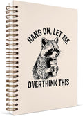 KDHTY Funny Raccoon Notebook,Funny Office Supplies,Office Spiral Hardcover Journal for Coworker Gitts,Raccoon Gift Cute Notebook for Women Lovers,5.5 x 8.3 Inches