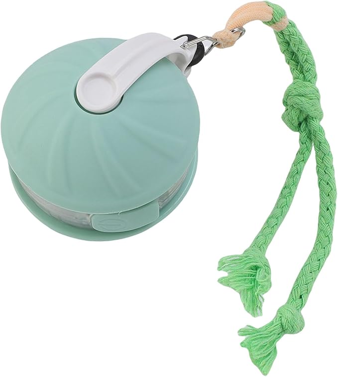 Interactive Cat Toy Ball, Automatic Moving Rolling Smart Pet Ball with Obstacle Avoidance, for Cats and Small Dogs (Green)