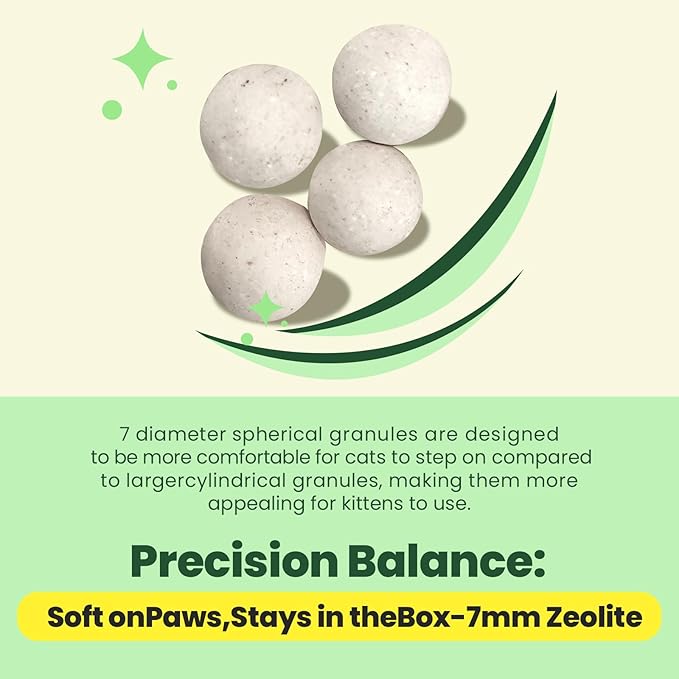 Enhanced Cat Litter Pellets 9 lbs, Long-Lasting Odor Control, Generic Litter Pellets Refills Exclusively for Dual-Layer Litter Box Systems, Zeolite, Non-climping, Not Low-Tracking