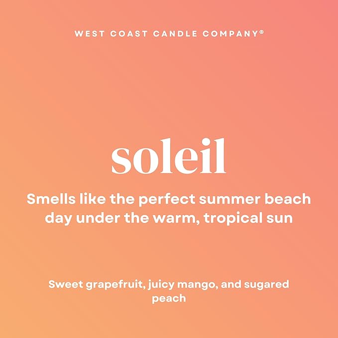 Soleil | Pet Friendly Wax Melts | Natural Soy | Clean Burning | Non-Toxic | Veterinarian Approved | Pet Odor Eliminator | Air Freshening Scented Wax Melts